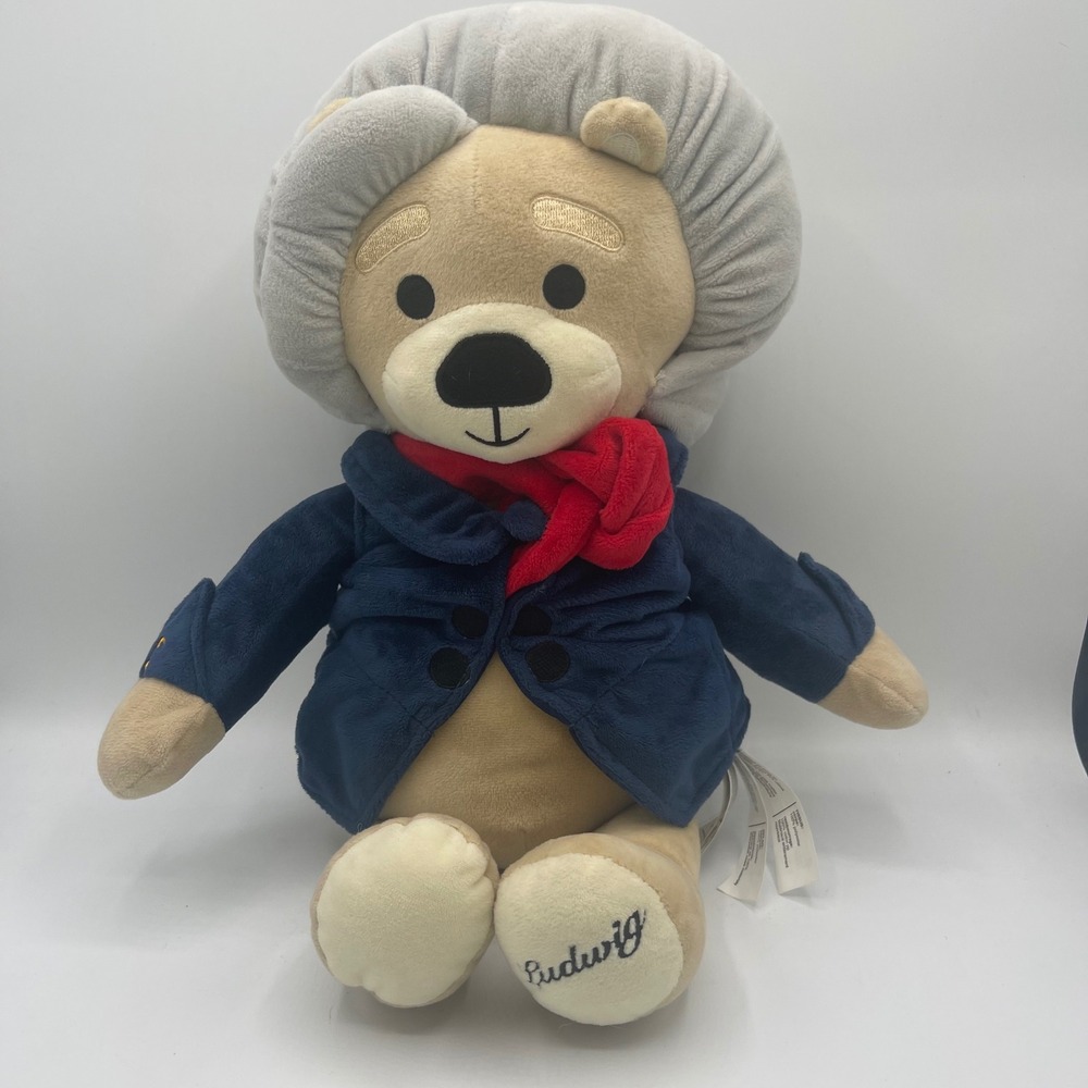 Vosego Ludwig Van Beethoven Plush Bear Composer Stuffed Animal NO MUSIC
